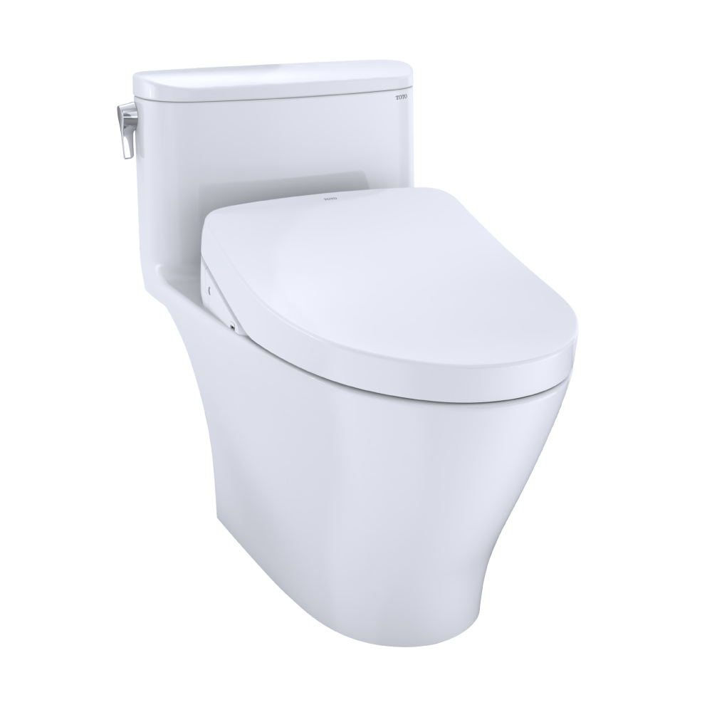 Toto MW6423046CEFGA-01 Washlet+ Nexus One-Piece Elongated 1.28 Gpf Toilet With Auto Flush S500E Contemporary Bidet Seat