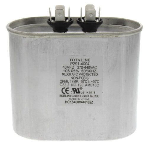 Carrier P291-4004 Oval Run Capacitor 440 V 40 MFD Single