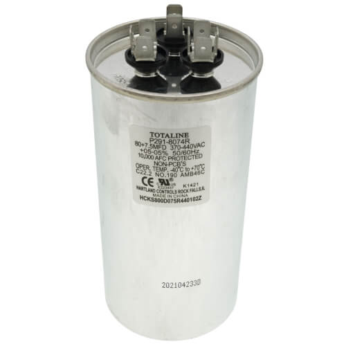 Carrier P291-8074R Capacitor 80+7.5 Mfd