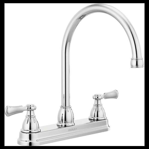 Peerless P2965LF Elmhurst: Two-Handle Kitchen Faucet with Twist Aerator