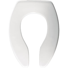 Bemis 3155CT-000 Elongated Open Front Toilet Seat with STA-TITE Commercial Fastening System