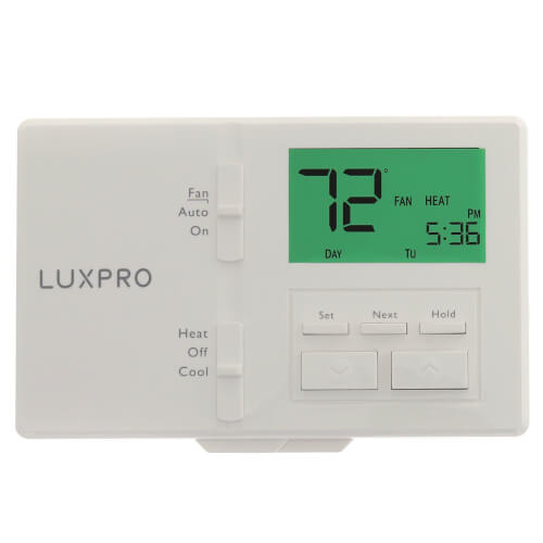 Lux P721-010 Programmable Thermostat Horizontal Mount 2 Heat 1 Cool Replacement P721