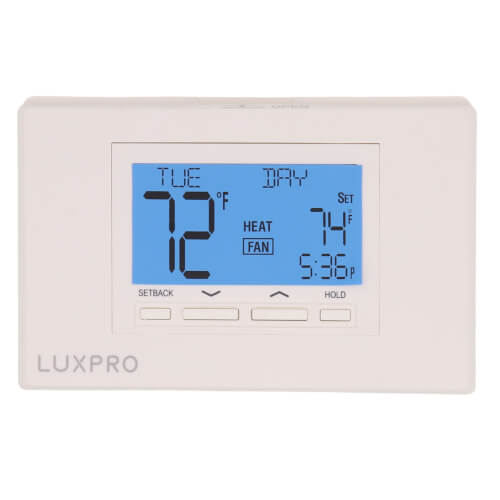 Lux P722U-010 Programmable Thermostat 7 Day Programming 2 Heat - 2 Cool