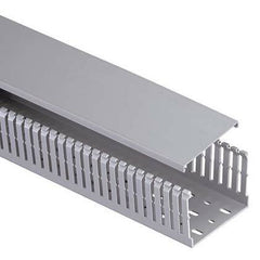 Panduit MC25X75IG2 Panduct Narrow Slot Duct, Gray, PVC, 2.85x0.97, PK2