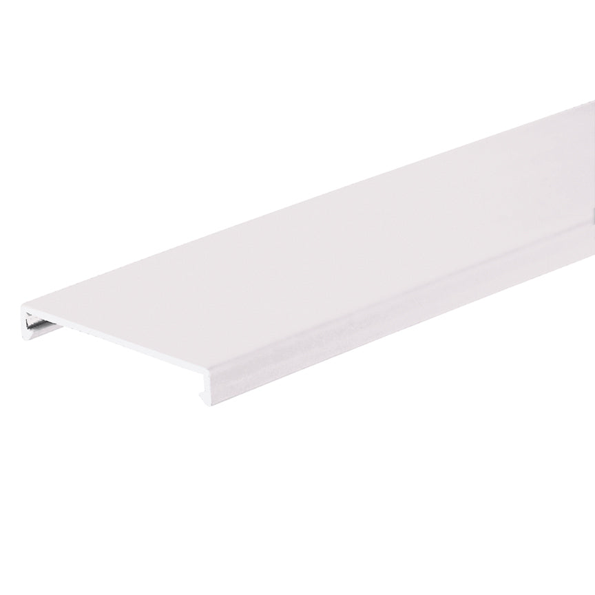 Panduit NC3WH6 Type NC Halogen-Free Wiring Duct Cover, 6 ft Length, 3-1/4 in Width, 0.37 in Height