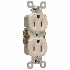 Legrand-Pass & Seymour 3232-LA Duplex Grounding Receptacle 15 Amp 125 Volt Light Almond