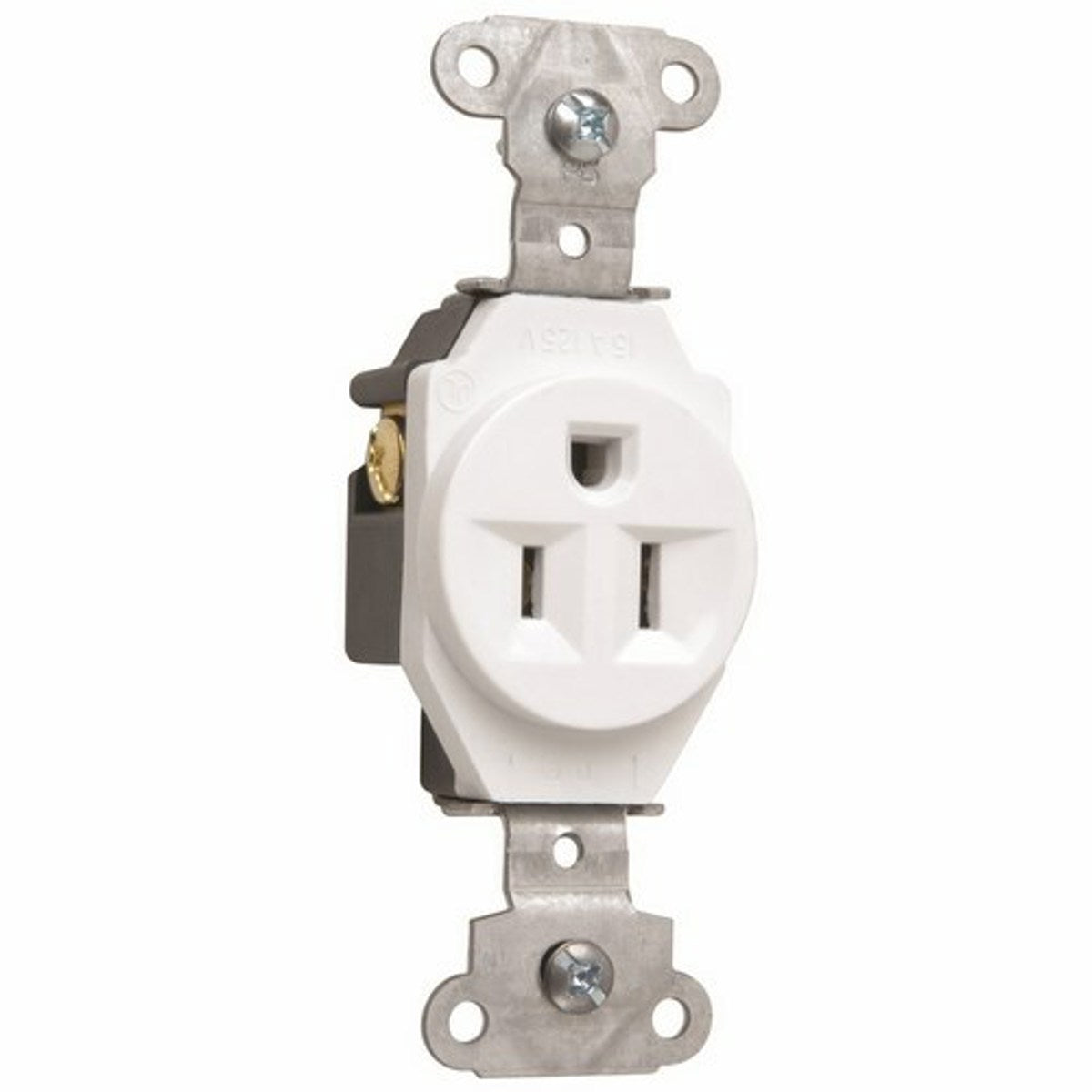 Legrand-Pass & Seymour 5251W 15Amp 125Volt Heavy-Duty Spec Grade Single Receptacle Side Wire White