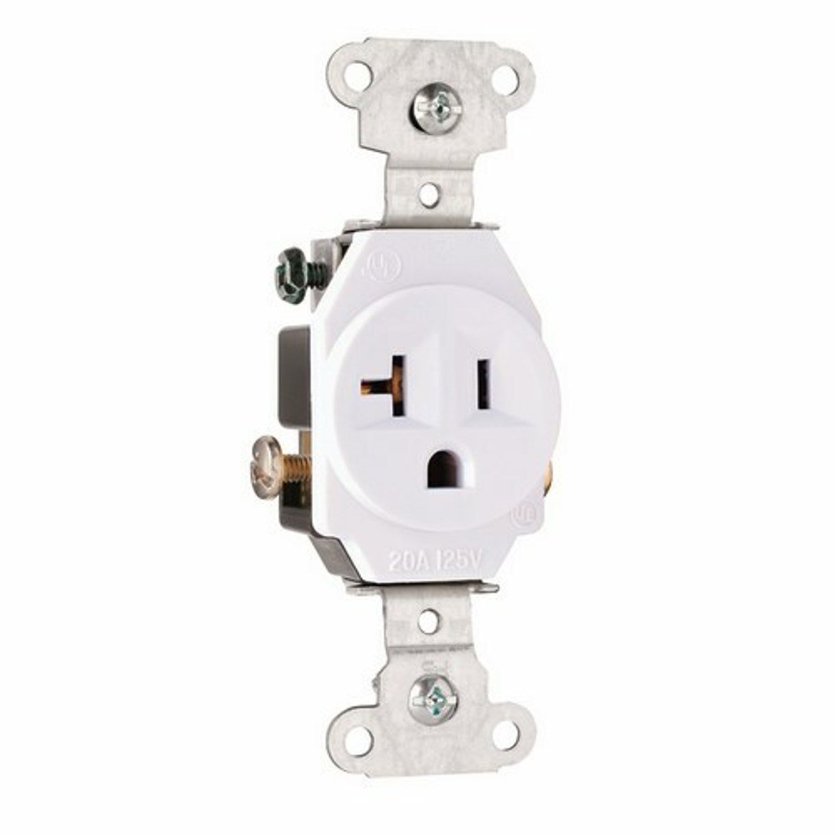 Legrand 5351W Heavy-Duty Spec Grade Single Receptacle 20Amp 125Volt