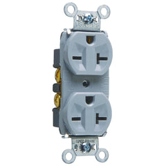 Legrand 5862GRY Pass & Seymour 20A 250V Duplex Receptacle Gray