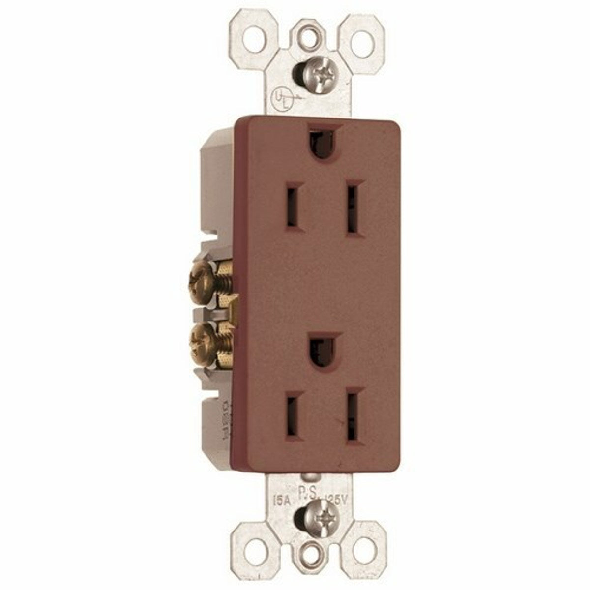 Legrand-Pass & Seymour 885 Receptacle Sierraplex 15amp 125volt Screw Terminal and Speedwire Brown