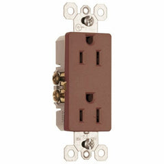 Legrand-Pass & Seymour 885 Receptacle Sierraplex 15amp 125volt Screw Terminal and Speedwire Brown