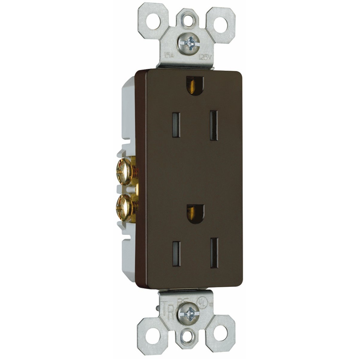 Legrand-Pass & Seymour 885TR Decorator Tamper Resistant Receptacle 15 Amp 125 Volt Brown