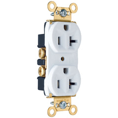 Legrand PS5362W Heavy-Duty Spec Grade Duplex Receptacle 20A 125Volt