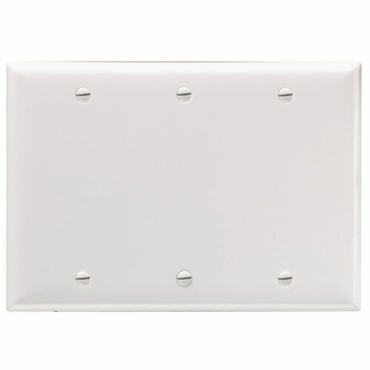 Legrand SP33W Smooth Wall Plate 3gang Blank Box Mount White