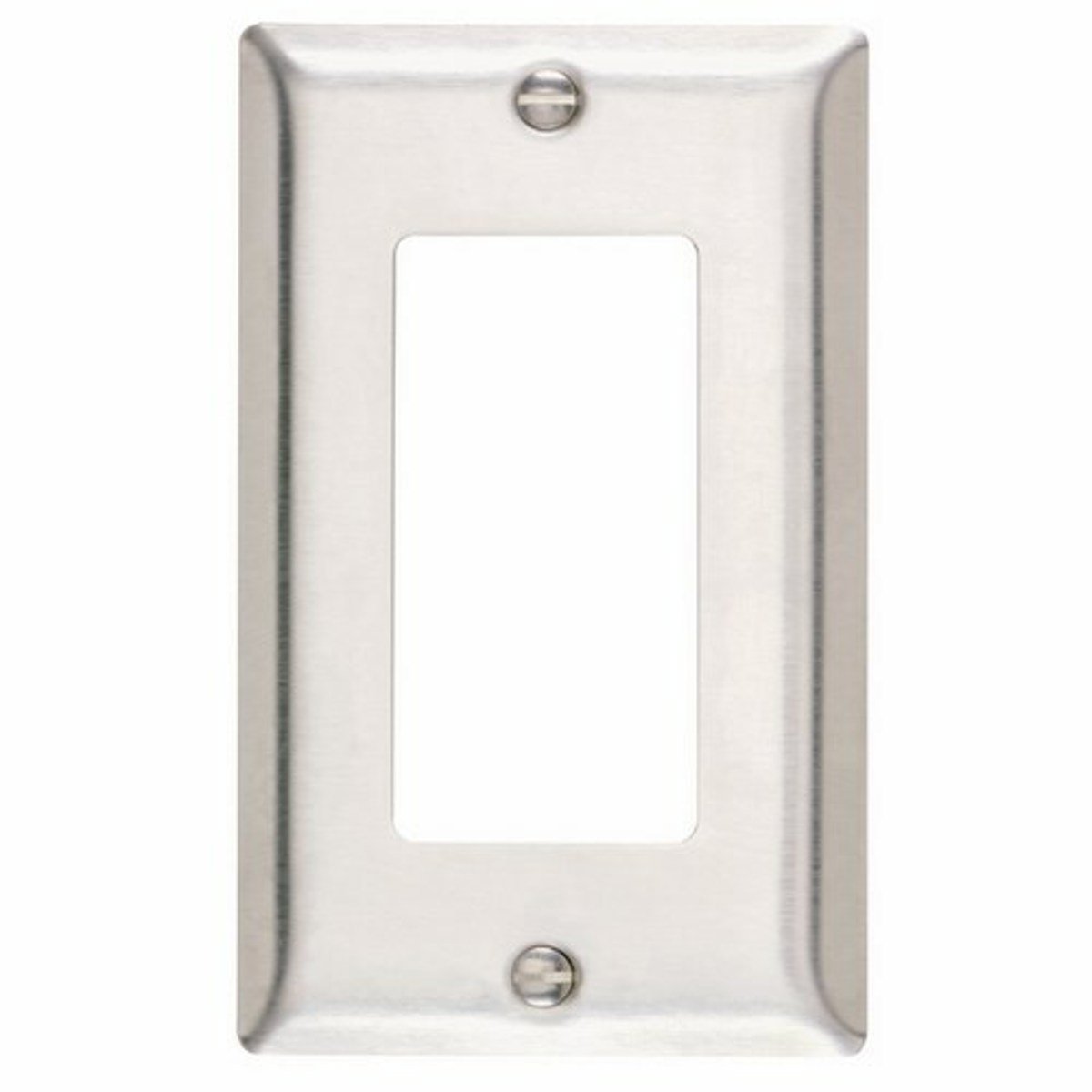 Legrand-SS26 Smooth Metal Wall Plate 1gang Decorator 302 Stainless Steel