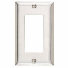 Legrand-SS26 Smooth Metal Wall Plate 1gang Decorator 302 Stainless Steel