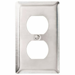 Legrand-Pass & Seymour SS8 Smooth Metal Wall Plate 1gang Duplex 302 Stainless Steel