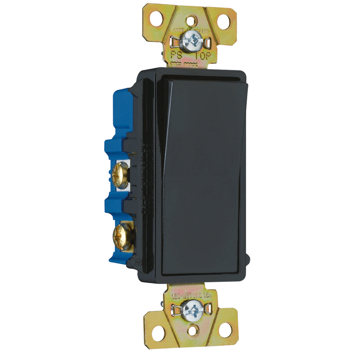 Legrand TM874-BK NAFTA-Compliant Decorator Switch, 4Way 15Amp 120/277V, Black