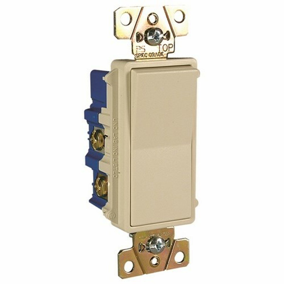 Legrand TM874-LA NAFTA-Compliant Decorator Switch, 4Way 15Amp 120/277V Light Almond