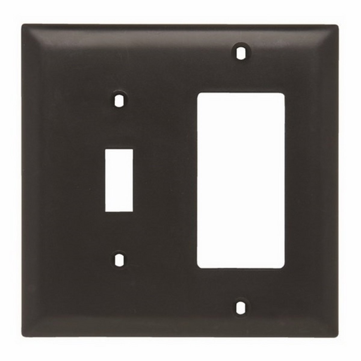 Legrand TP126-BK Trademaster Plate 2gang 1toggle 1 Decorator Black