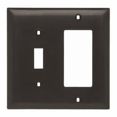 Legrand TP126-BK Trademaster Plate 2gang 1toggle 1 Decorator Black