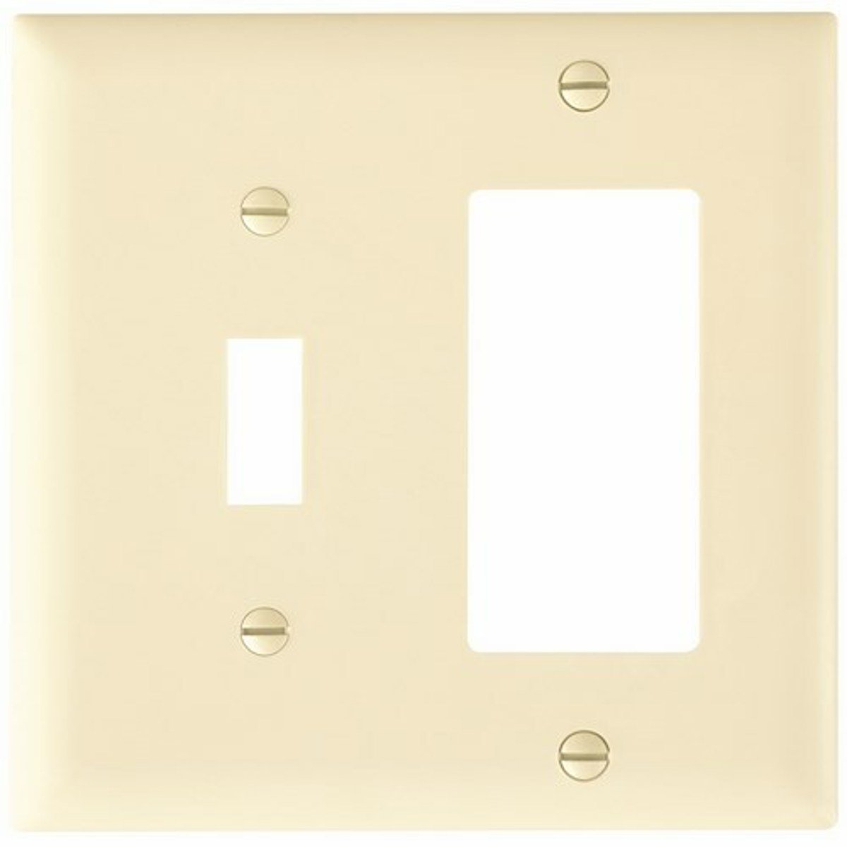 Legrand TP126-LA Trademaster Plate 2gang 1toggle 1 Decorator Light Almond