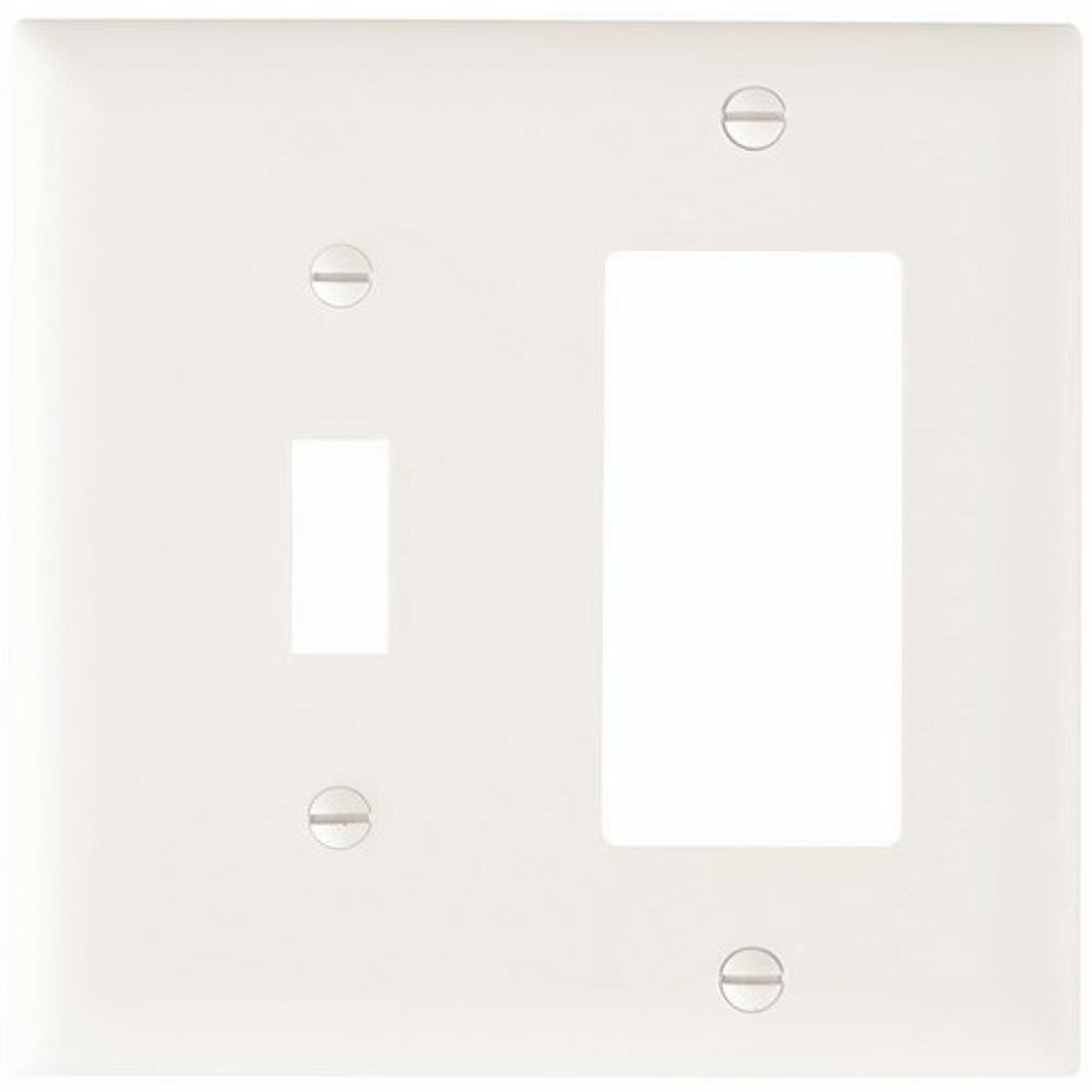 Legrand TP126W Trademaster Plate 2gang 1toggle 1 Decorator White