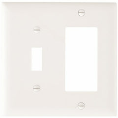 Legrand-Pass & Seymour TP126-W Trademaster Plate 2gang 1toggle 1 Decorator White