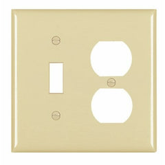 Legrand TP18-I Trademaster Plate 2gang 1toggle 1duplex Ivory