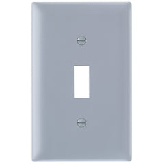 Legrand-Pass & Seymour TP1-GRY Trademaster Wall Plate 1gang 1toggle Gray