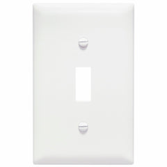 Legrand-Pass & Seymour TP1-W TP1W Toggle Wallplate 1 Gang White