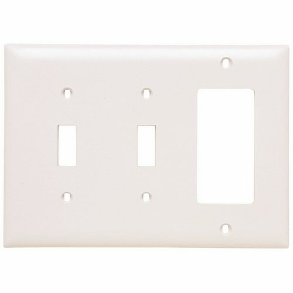 Legrand-Pass & Seymour TP226-W Trademaster Plate 3gang 2toggle 1 Decorator White