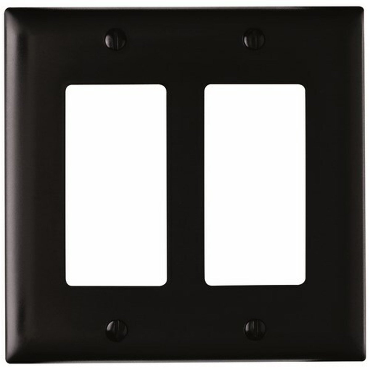 Legrand TP262-BK Trademaster Plate 2gang 2 Decorator Black