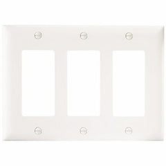 Legrand-Pass & Seymour TP263-W TP263W Rocker Wallplate, 3 Gang, White