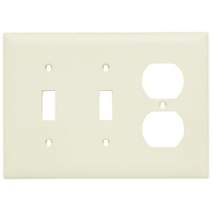 Legrand TP28-LA Trademaster Plate 3gang 2toggle 1duplex Light Almond