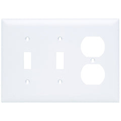 Legrand TP28-W Trademaster Plate 3gang 2toggle 1duplex White