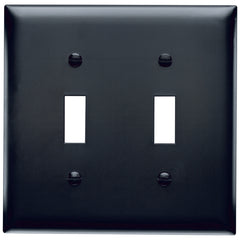 Legrand TP2BK Trademaster Wall Plate 2gang 2toggle Black