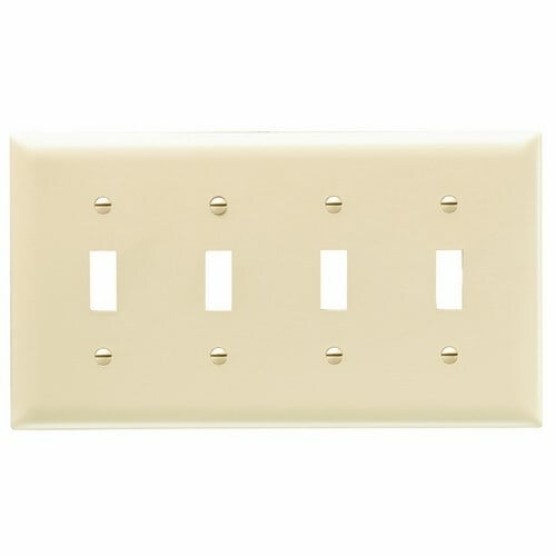 Legrand TP4-I Trademaster Plate 4gang 4toggle Ivory