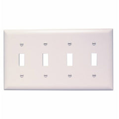 Legrand-Pass & Seymour TP4-W Trademaster Plate 4gang 4toggle White