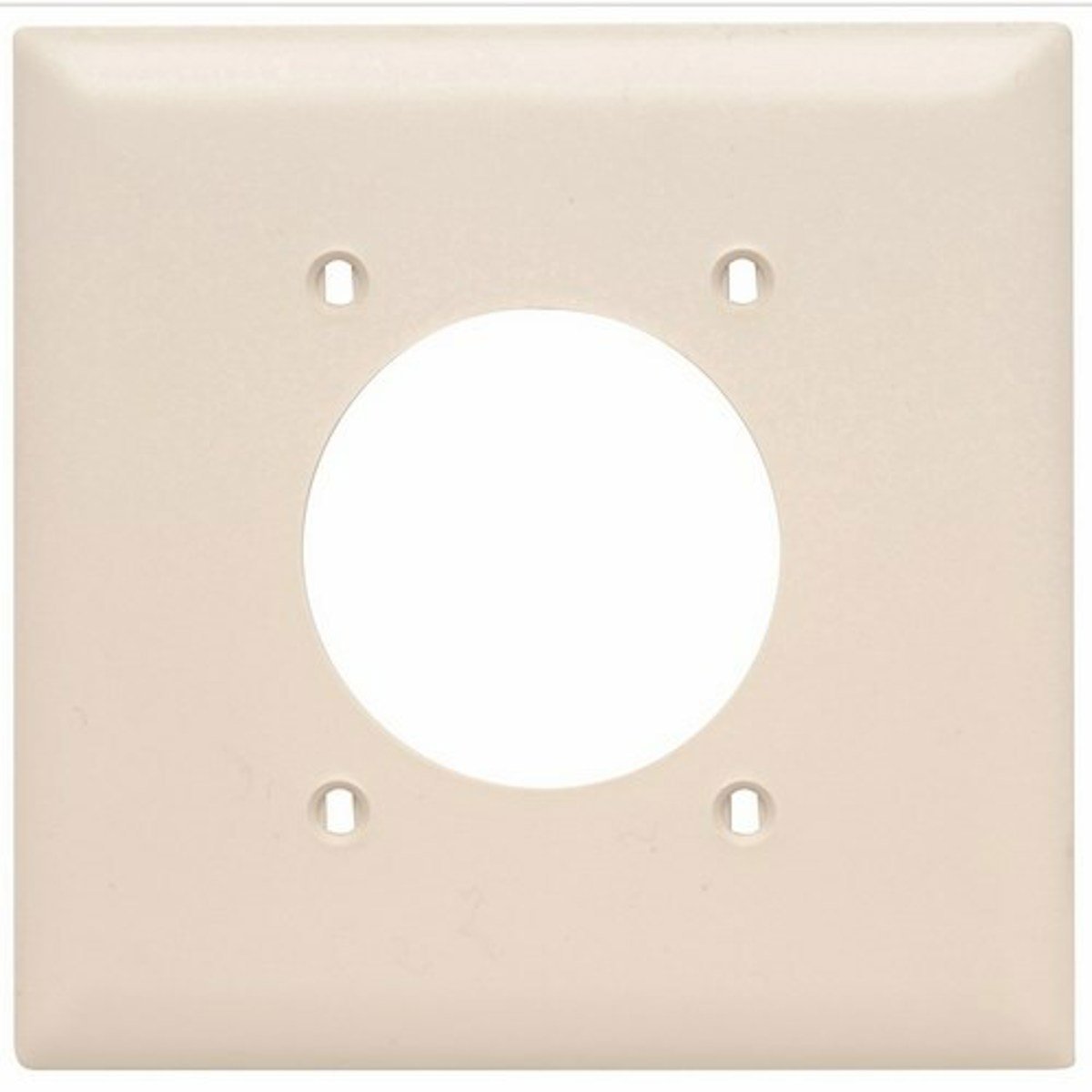 Legrand-Pass & Seymour TP703LA Two Gang Power Outlet Receptacle Opening 2.1563 Hole for 2.125 Diameter Device - Light Almond