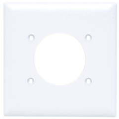 Legrand-Pass & Seymour TP703-W Receptacle Wallplate, 2 Gang, White