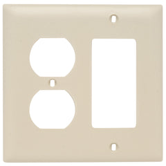 Legrand TP826I Pass & Seymour TP826-I Standard Combination Wallplate 2 Gangs Ivory