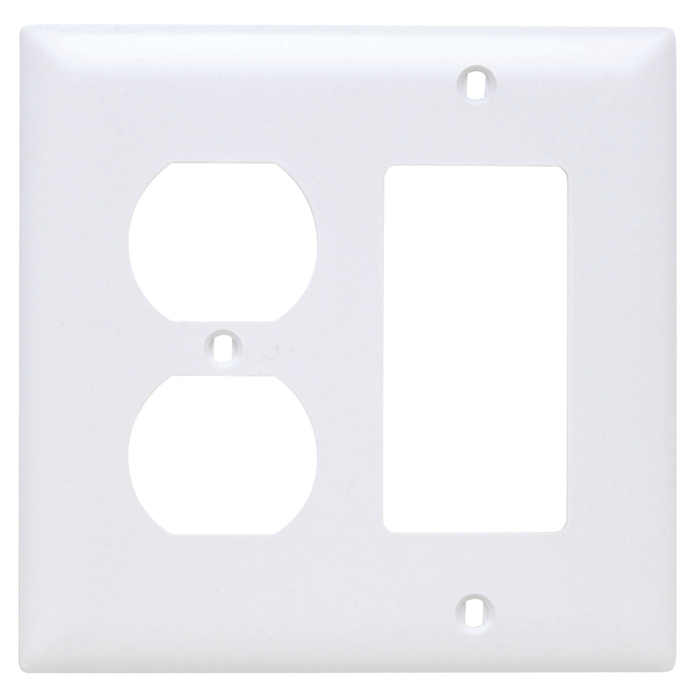 Legrand TP826-W Wall Plate 2-Gang Combination Wall Plate