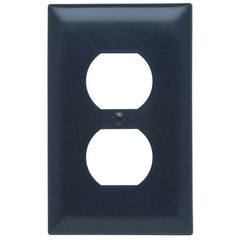 Legrand TP8BK Trademaster Wall Plate 1gang 1duplex Black