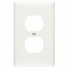 Legrand-Pass & Seymour TP8-W TP8W Duplex Receptacle Wallplate, 1 Gang, White