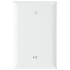 Legrand TPJ13W Trademaster Box Mounted Blank Wall Plate W/ One Gang, White