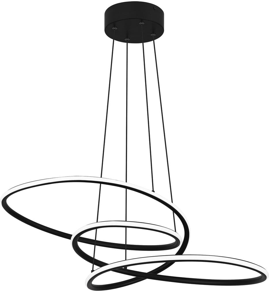 QUOIZEL Quoizel PCOVD2827MBK Ovard Integrated LED Pendant Light 27.5 inches W