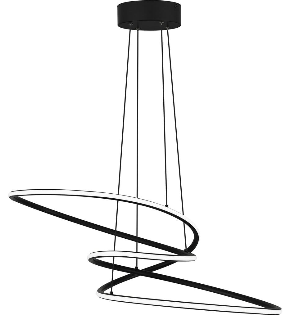 QUOIZEL Quoizel PCOVD2827MBK Ovard Integrated LED Pendant Light 27.5 inches W