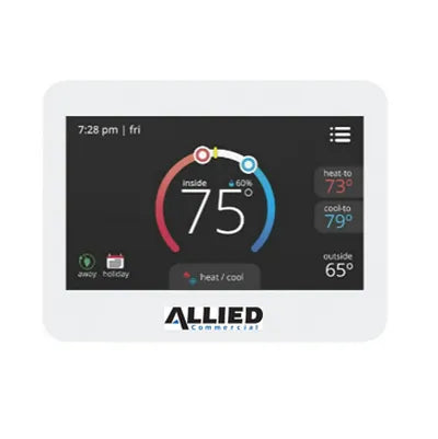 Allied Commercial 24K41 C7500 3 Stage Programmable Commercial Thermostat