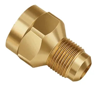 Mueller UR3-86 Brass Flare Female to Male Adapter 1/2 in. Flare x 3/8 in. Flare